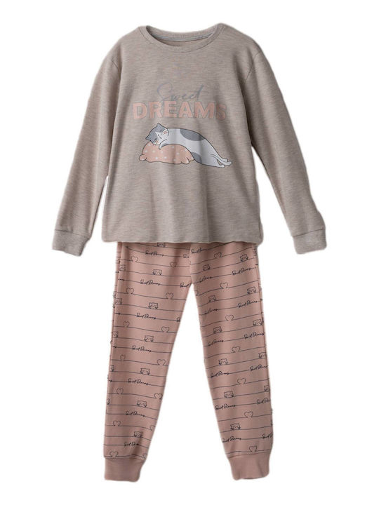 Evita Pijama pentru copii De bumbac Beige