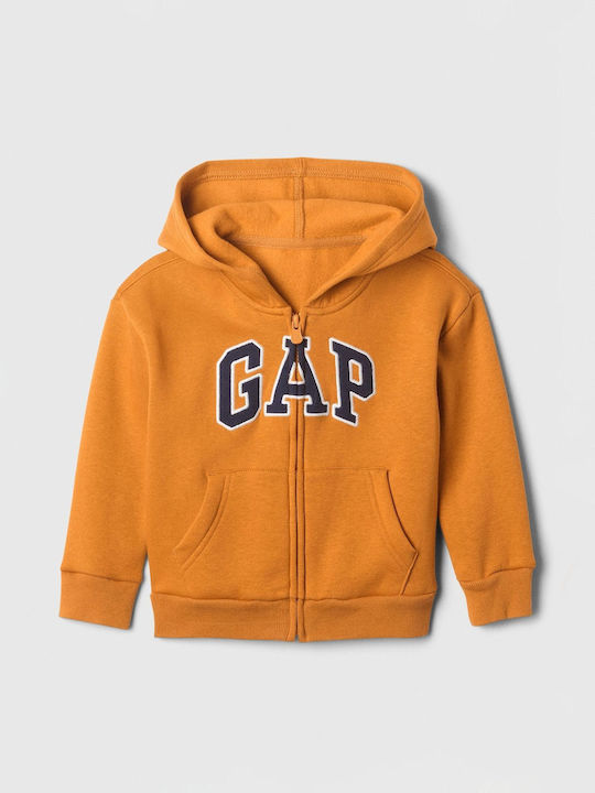 GAP Cardigan pentru copii din material frotirat cu glugă OCHI DE TIGRU 651