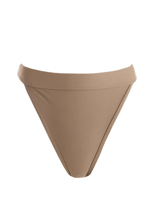 Luigi Bikini Slip High Waist Beige