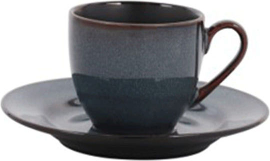 Cryspo Trio Cup Coffee Porcelain Blue 100ml