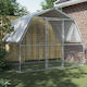 vidaXL Metal Dog Park 285x195x230cm Silver