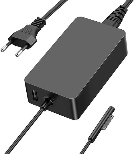 Зарядно устройство за стена Avizar 44W за Microsoft Surface Pro 6 Surface Pro 5 4 Черно