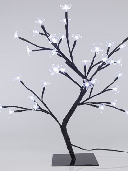 cu lumină LED Decorațiune de Crăciun Metalic Braduleț Cireșe Aspect natural 45cm. Exterior Electrică Negru