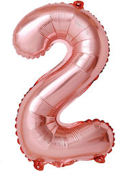 Balon din folie cifră 2 aur roz 80cm 37625 Tpster Balon din folie cifră 2 aur roz 80cm 37625 Tpster