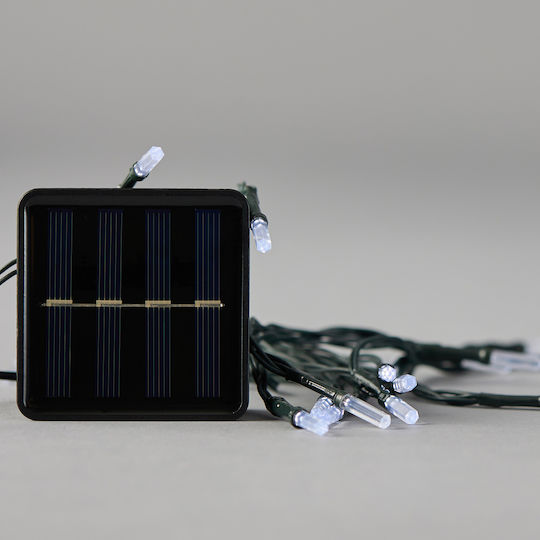 80 Λαμπάκια LED 1μ. Λευκά Ηλιακά σε Σειρά