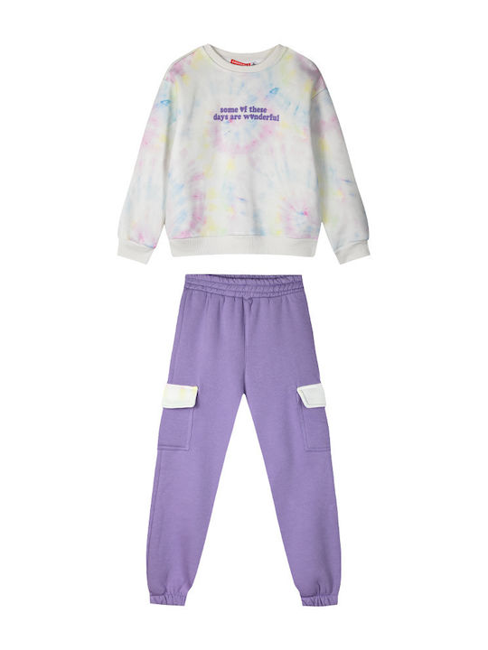 Energiers Kids Sweatpants Set Purple