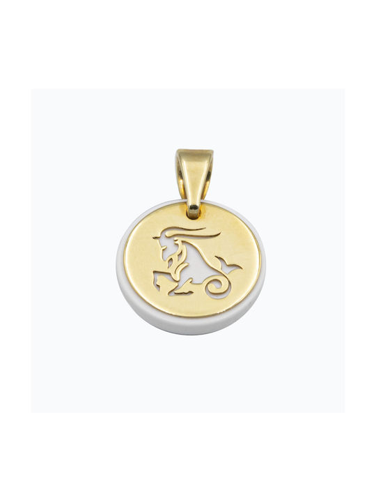 14k Gold Capricorn Zodiac Necklace 40894