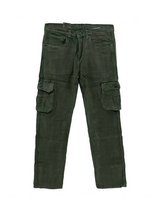 Men's Jeans Pants Cargo Elastic Khaki