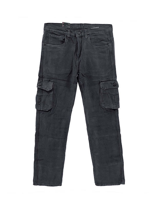 Men's Jeans Pants Cargo Elastic Gray