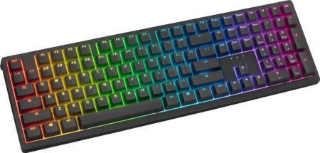 Ducky Zero 6108 Wireless Gaming Mechanical Keyboard with Cherry MX2A Blue switches and RGB lighting (English US)