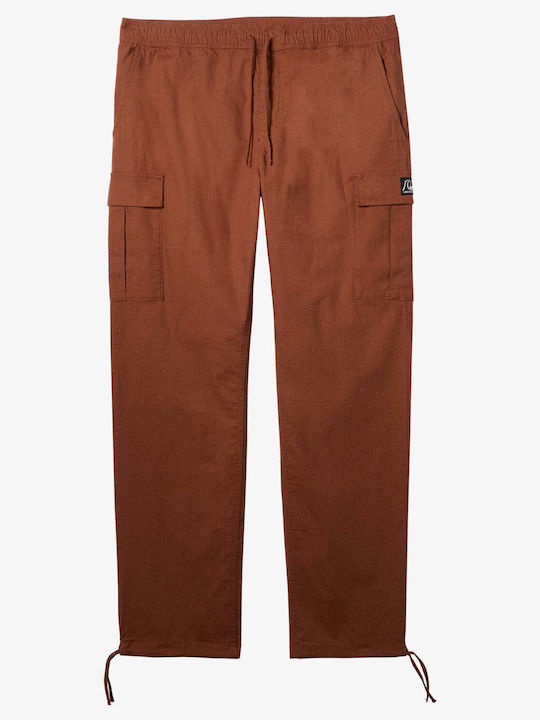 Quiksilver Pantaloni pentru bărbați Cargo cu Croială Dreaptă Maro