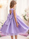 Kinderkleid Ärmellos mit Pailletten Lilac