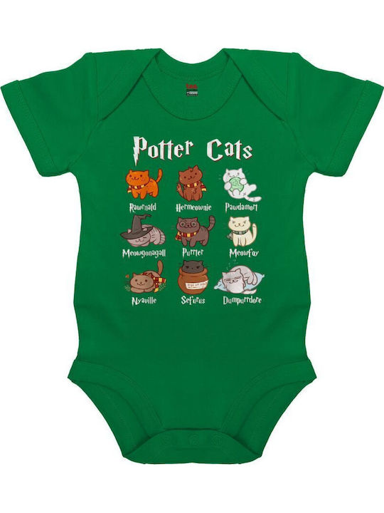 Koupakoupa Potter Cats Κορμάκι Πρασινο