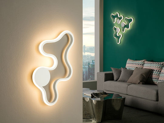 Marea Lumină de Perete cu LED Integrat Alb 47cm