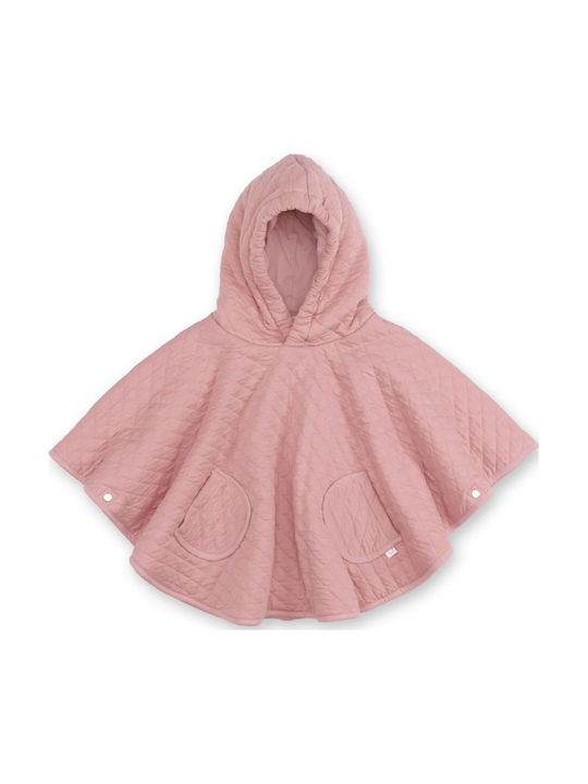 Παιδικό Casual Μπουφάν Κοντό με Κουκούλα Blush Vintage Pink