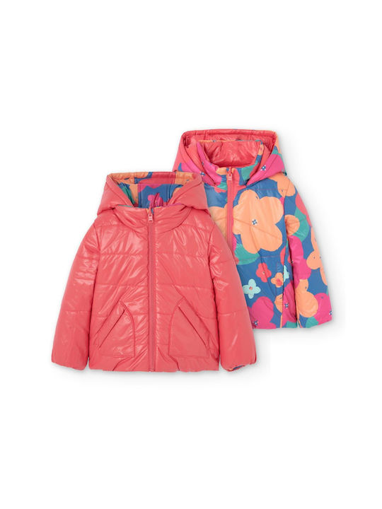 Boboli Kinderjacke Beidseitig mit Kapuze Multicolor