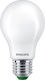 Philips LED Bulb 2.3W 104mm for Socket E27 and Shape A60 Warm White 600lm