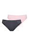 Hipster Women's Slip 2Pack Grey/Pink