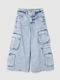 Kids' Cargo Pants light wash