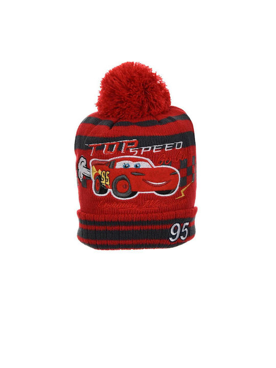 Superheroes Kids Beanie Knitted Red