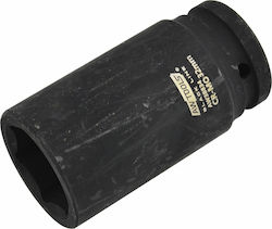 Awtools 3/4" Long Hexagonal Impact Socket 32mm Black Line
