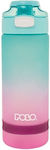 Tritan Water Bottle 730ml Ombre Turquoise Purple