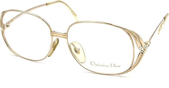 Dior Γυναικείος Μεταλλικός Σκελετός Γυαλιών Χρυσός 2537 40