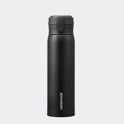 Uzspace Thermos Stainless Steel Bottle 480ml 4076-black