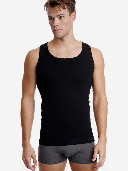 Walk Men's Undershirt Sleeveless Black W1950-2-02