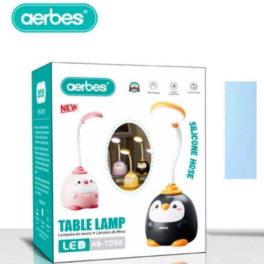 Aerbes LED Kinder Schreibtischlampe Blau 14x10x8εκ.