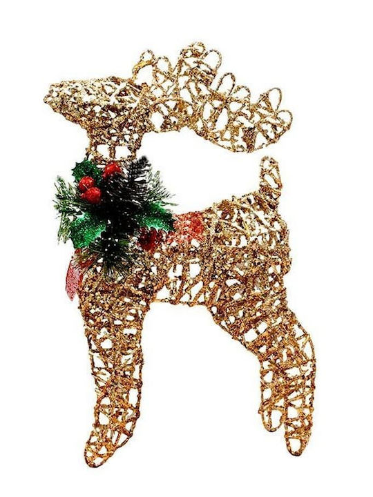 Fylliana Illuminated Christmas Figure Reindeer Bronze Height 30cm