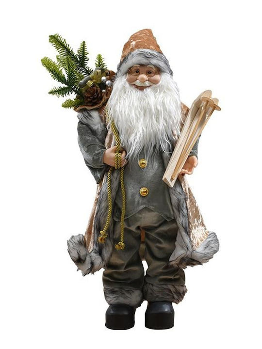 Figurină de Crăciun Moș Crăciun Fylliana Fl241311 Culoare Gri 60cm