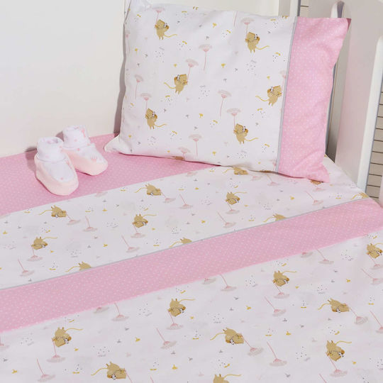Baby Oliver Подредба Розови 110x170см Детски Чаршафи