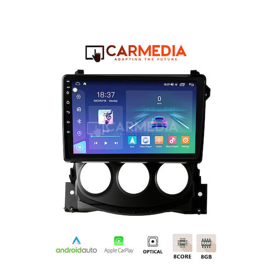 Carmedia Ηχοσύστημα Αυτοκινήτου για Nissan 370Z 2009-2012 (Bluetooth/USB/AUX/WiFi/GPS/Apple-Carplay/Android-Auto) με Οθόνη Αφής 9.5"