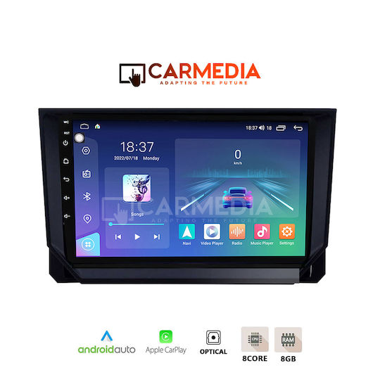 Carmedia Ηχοσύστημα Αυτοκινήτου για Mazda CX-9 2006-2015 (Bluetooth/USB/AUX/WiFi/GPS/Apple-Carplay/Android-Auto) με Οθόνη Αφής 9.5"