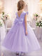 Kinderkleid Kurzärmelig Tüll Lilac