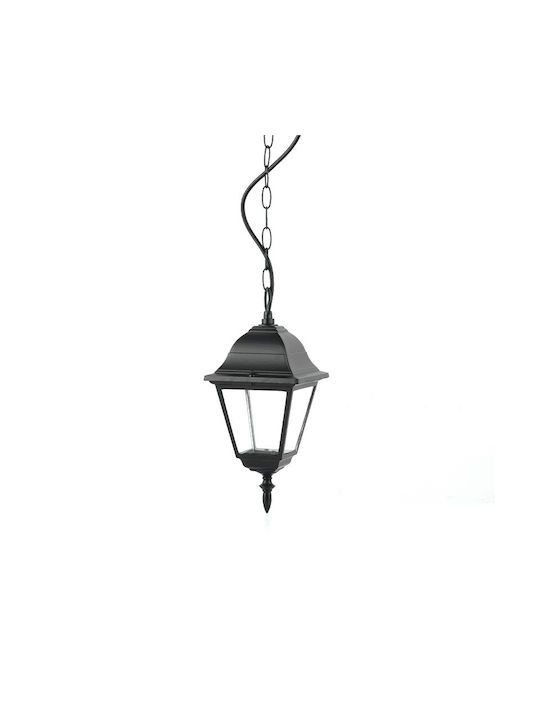 Outdoor Hanging Ceiling Light E27 in Black Color HI6045BMS