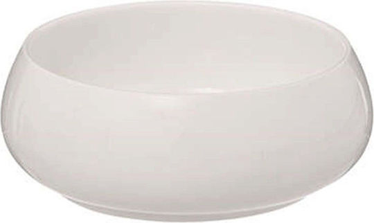 Atmosphera Nora Round White Serving Bowl with Diameter 15cm