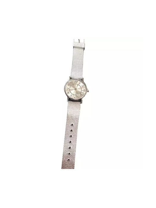 Watch with Silver Metal Bracelet