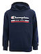 Kids Sweatshirt with Hood and Pockets Blue
