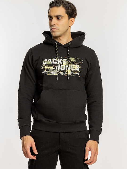 Jack & Jones Ανδρικό Φούτερ Μαύρο