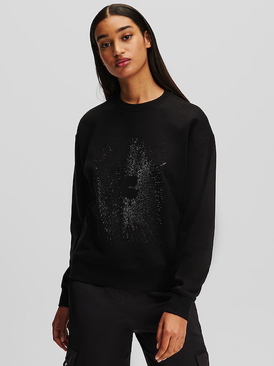 Karl Lagerfeld Women's Sweatshirt BLACK