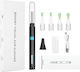 Safe Multi-tool Ear Cleaning Set Ear Nose Mouth Endoscope HD Camera Mobile App 6 LED Lights Black