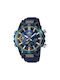 Casio Edifice 50th Anniversary Digital Watch Battery with Blue Rubber Strap