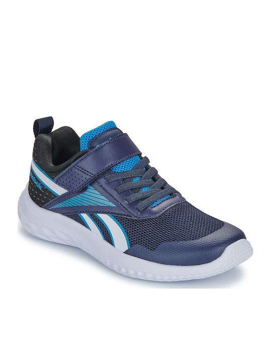 Rush Runner Rush Runner 5 PS Kids Sports Shoes Running with Hoop & Loop Closure Navy / Aqua / White