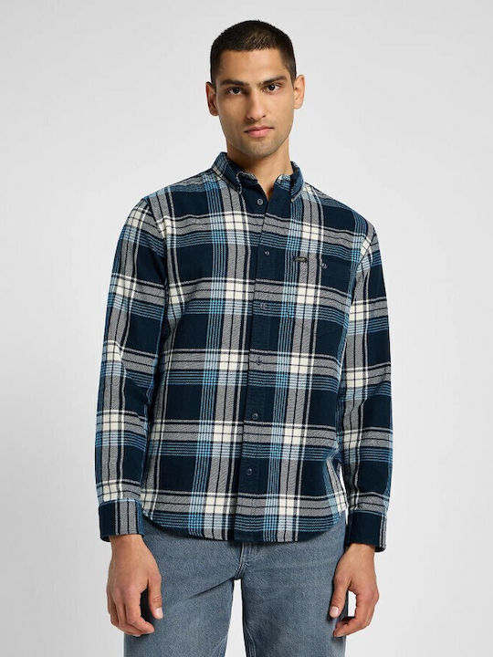 Lee Riveted Long-sleeved Flannel Shirt Checked ...