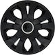 Jestic Car Hubcap Set with Daihatsu Emblem 14" 4pcs Black