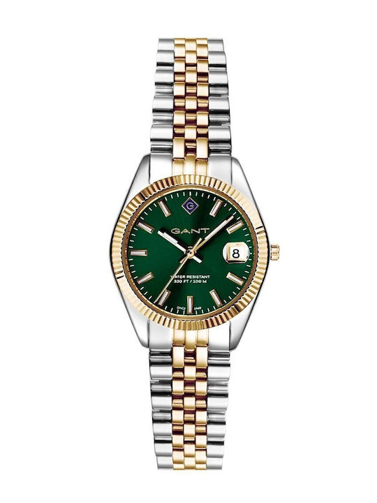 Gant Sussex Men's Watch Chronograph Battery with Silver Metal Bracelet