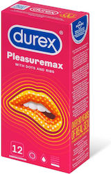 Durex Peasuremax Ribbed Condoms 12pcs