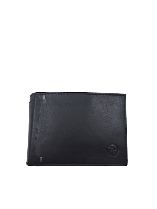 Daston Men's Leather Wallet with RFID Black